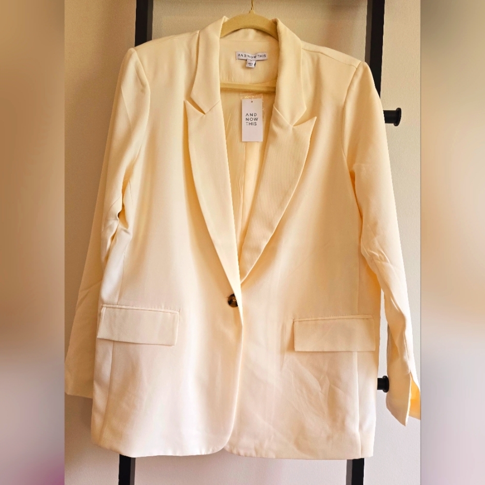 Blazer winter white cream oversized medium